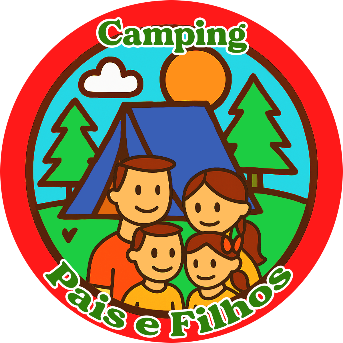 Logo Camping Pais e Filhos